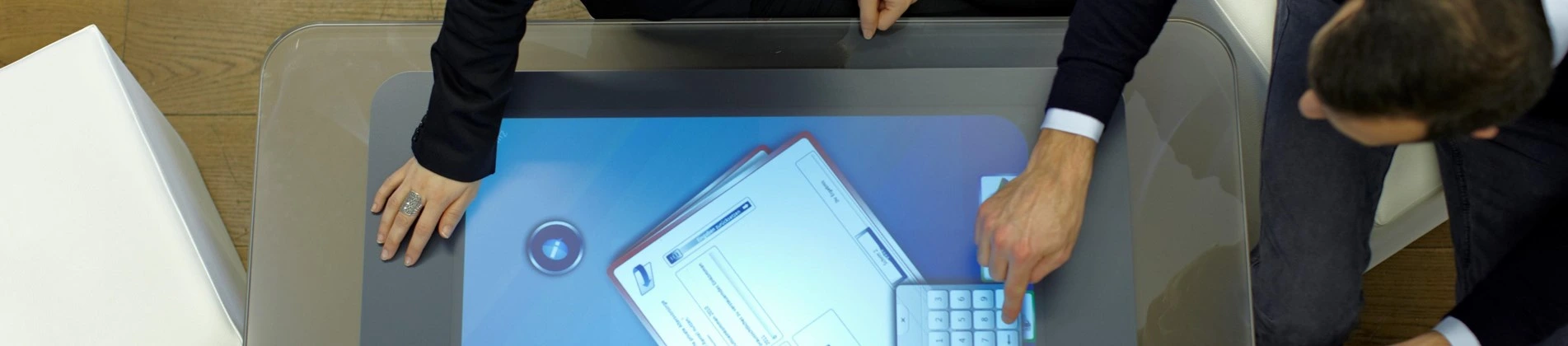 Table with notebook