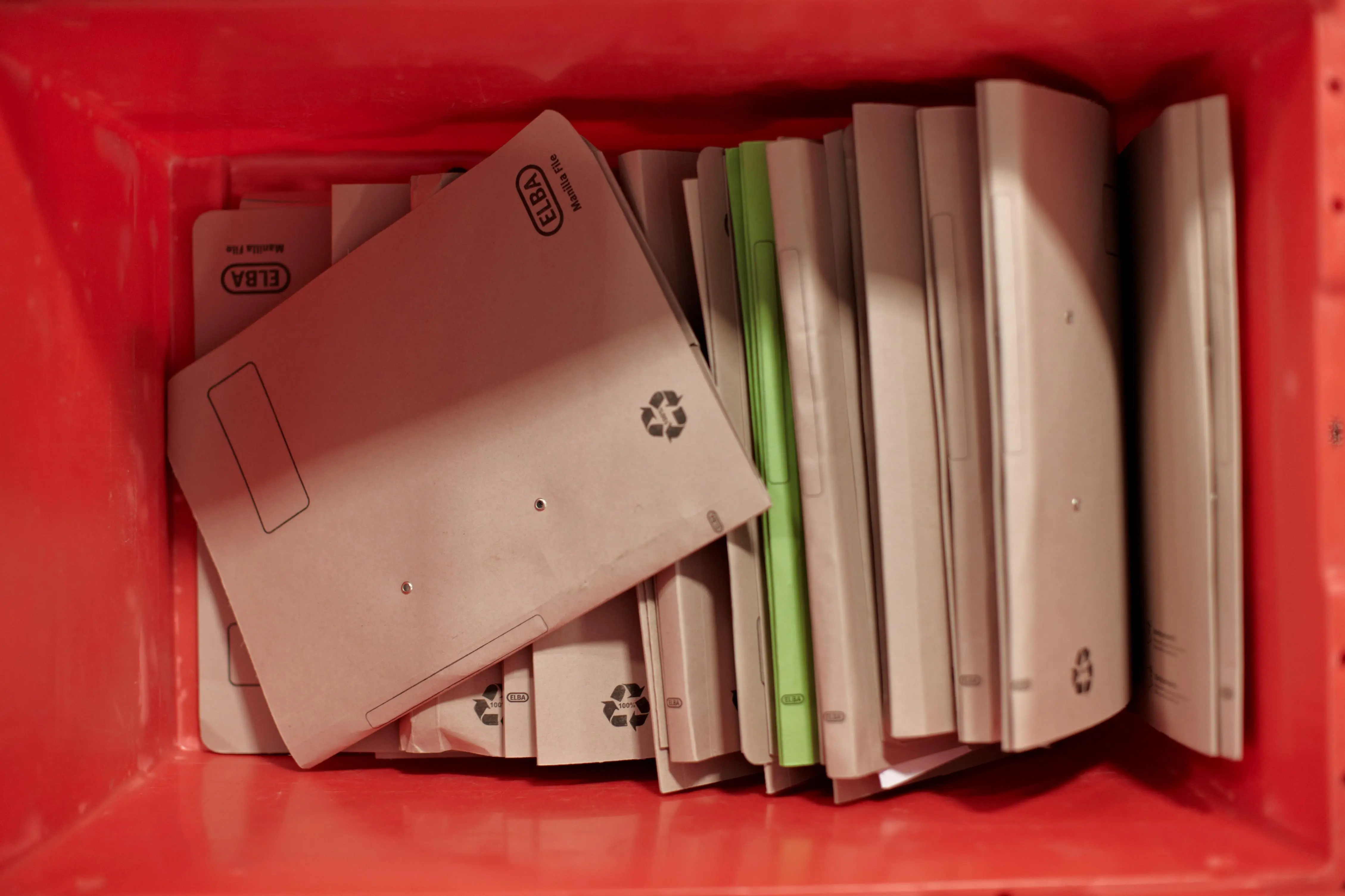 Folder in a box